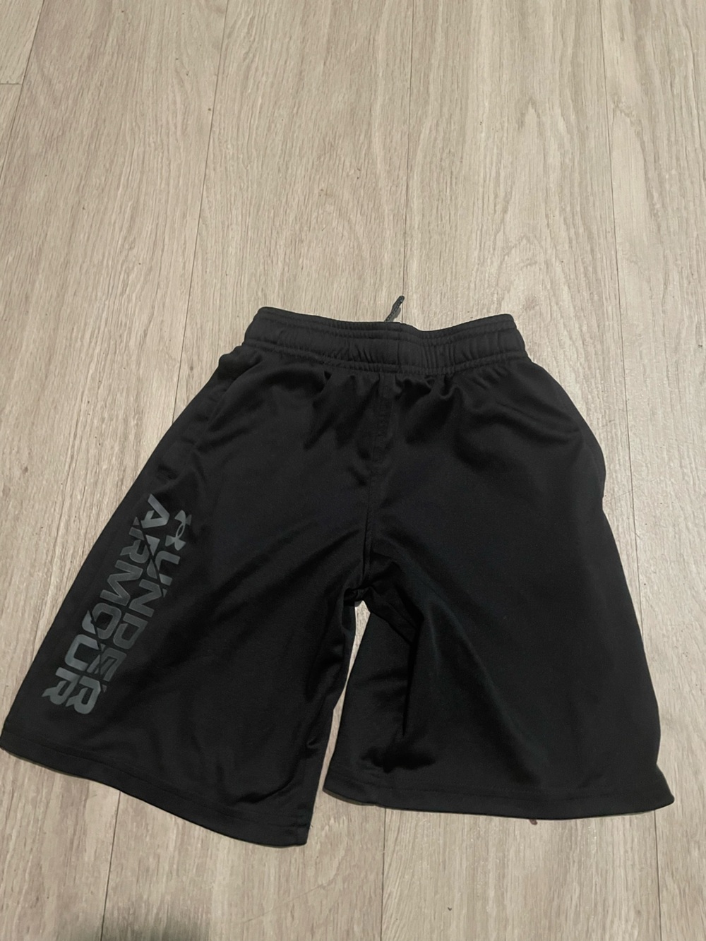 Under Armour Black Boys' Performance Shorts with Logo
